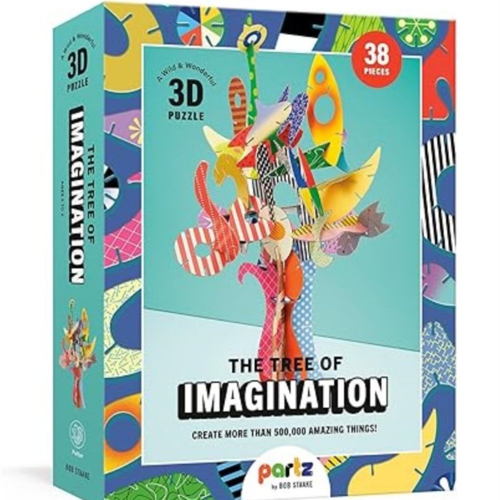 Tree of Imagination 3-D Puzzle 38 Pieces Oct. 4, 2022 PARTZ by Bob Staake SEALED
